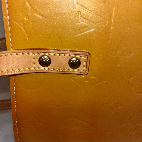 Louis Vuitton Monogram Vernis Reade MM Orange Tote — 100% Guaranteed Authentic - Picture 12 of 14